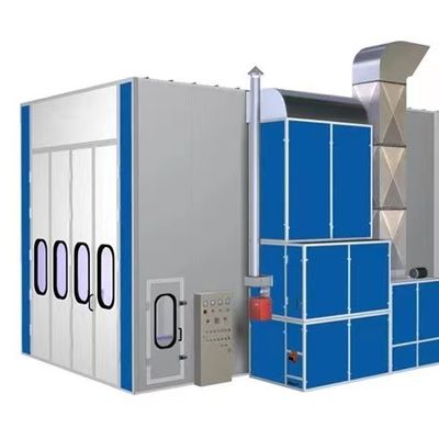 Customized and Efficient Bus Spray Booth with Halogen Infrared Heating