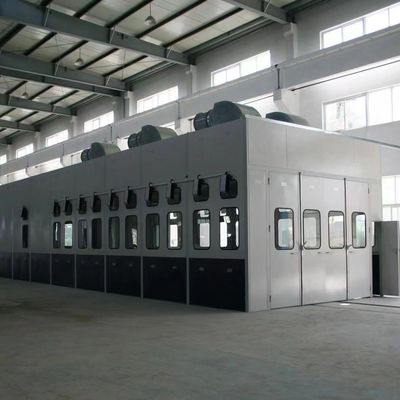 4800mm Precise Truck Bus Spray Booth Anti Flame Commercial Vehicle Spray Booth