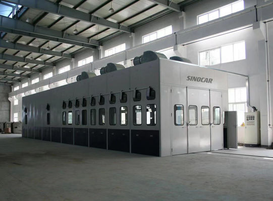 Environmentally Friendly Bus Spray Booth Waterfall Spray Booth 15000 X 5000 X 4800mm