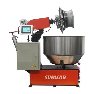 Fully Automatic Rim Repair Machine 1.7kw Polisher Equipment Hub Polish For Luxurious Car