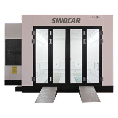 Safety Door Model Car Spray Booth Rock Wool Panel Fire Resistant Wall Without Glass