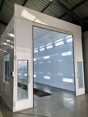 Fast Heating Up Time Bus Spray Booth for Customized Requirements