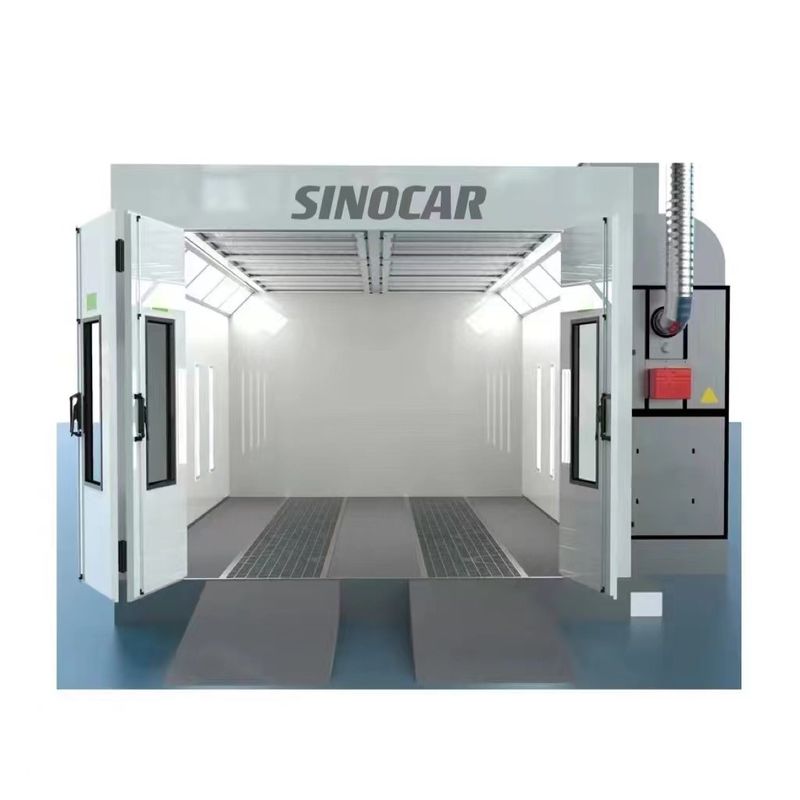 Fireproof 6.9m Diesel Heating Car Paint Booth Durable Diesel Spray Booth
