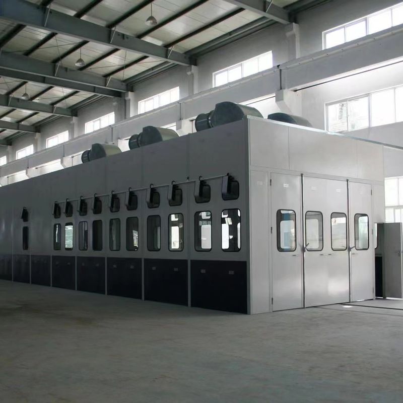 4800mm Precise Truck Bus Spray Booth Anti Flame Commercial Vehicle Spray Booth